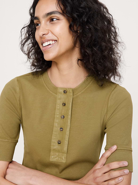 Ribbed Henley