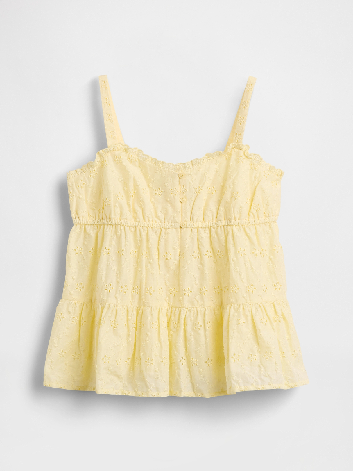 Kids Tiered Eyelet Tank Top | Gap