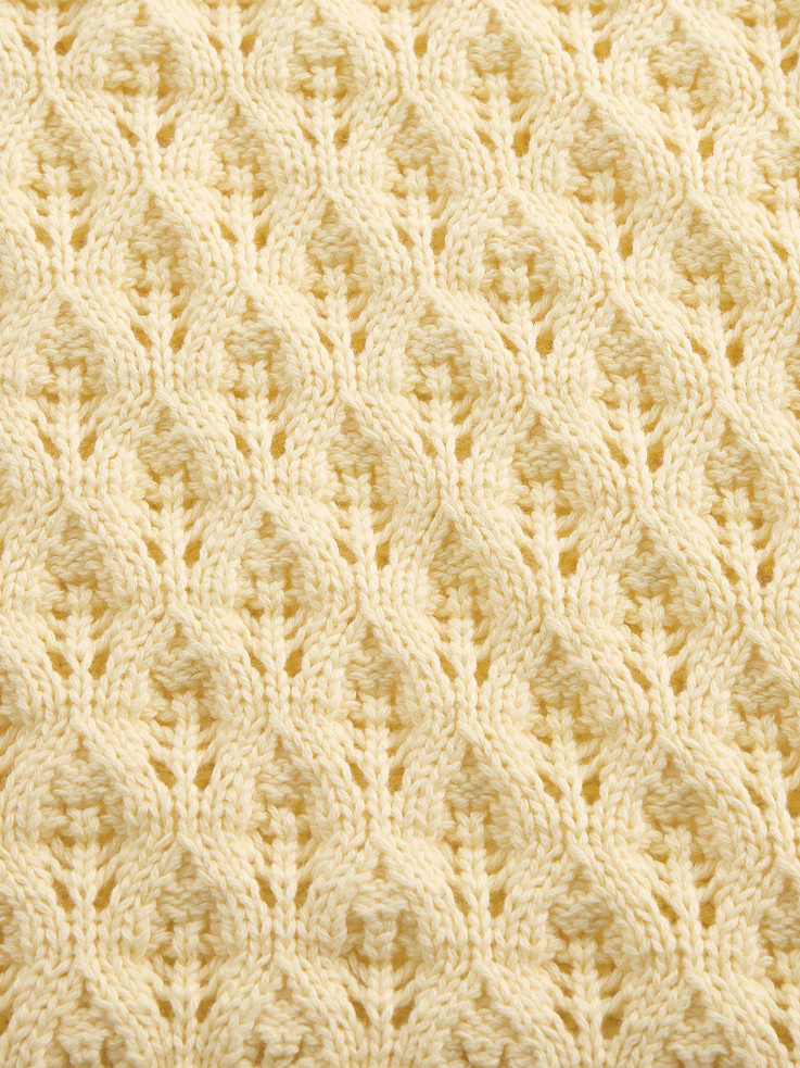 Image number 5 showing, Kids 100% Cotton Crochet Oversized Sweater