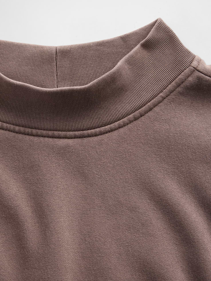 Image number 4 showing, VintageSoft Oversized Mockneck Tunic Sweatshirt