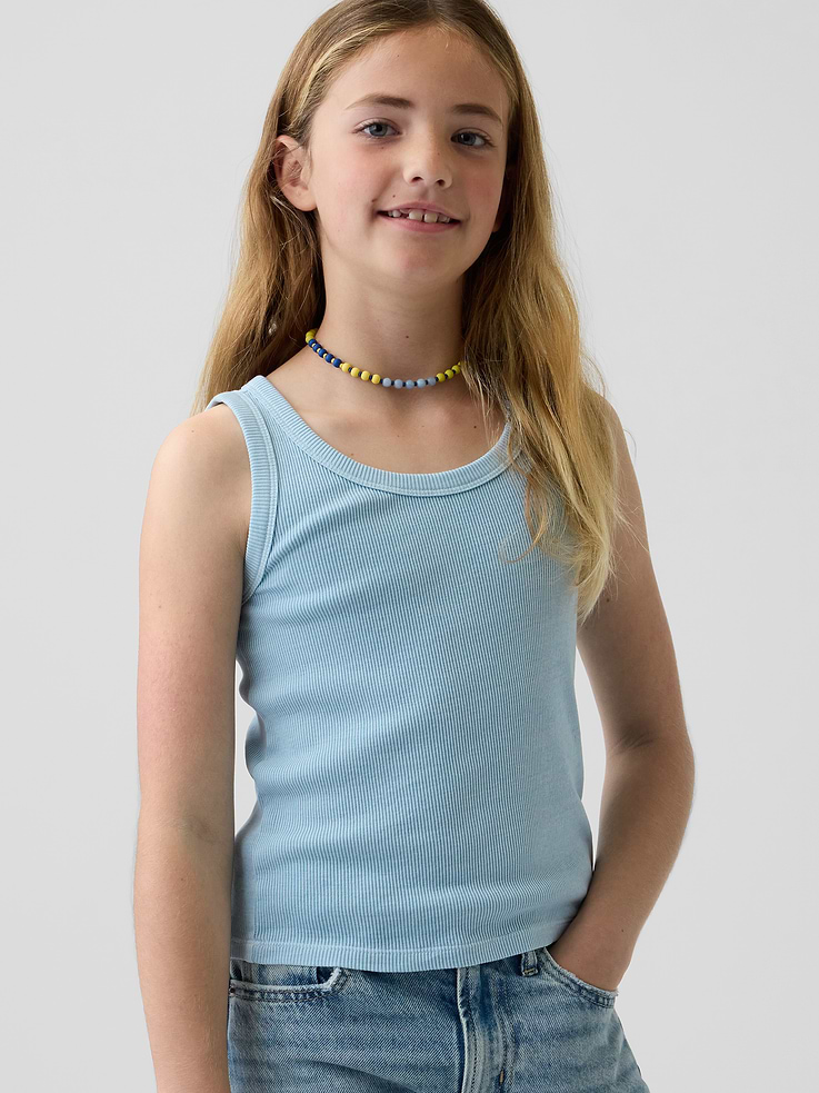 Image number 1 showing, Kid Rib Scoop Tank Top