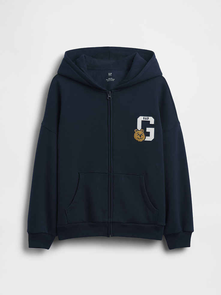 Image number 2 showing, Kids VintageSoft Oversized Zip Hoodie