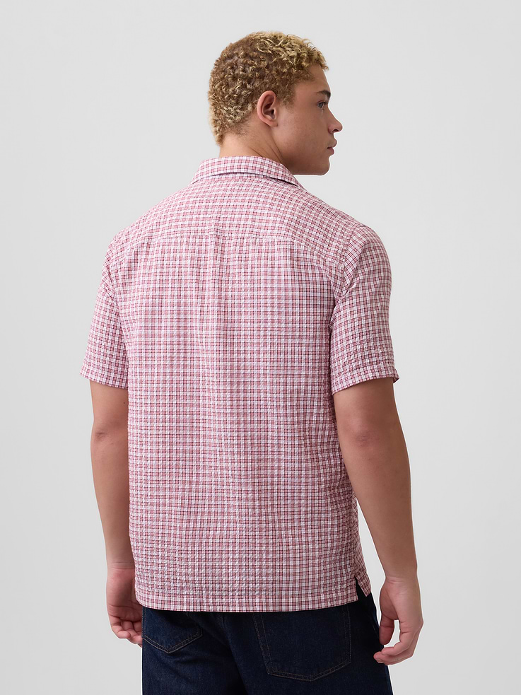 Image number 2 showing, Crinkle-Cotton Vacay Shirt in Standard Fit