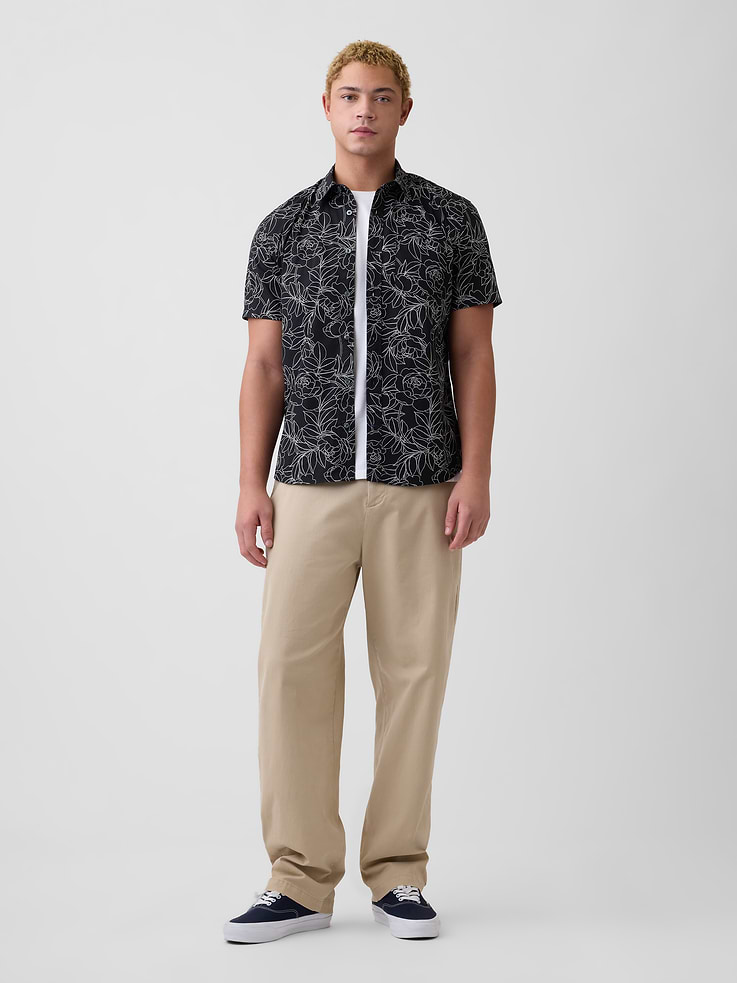 Image number 3 showing, Stretch Poplin Shirt in Standard Fit