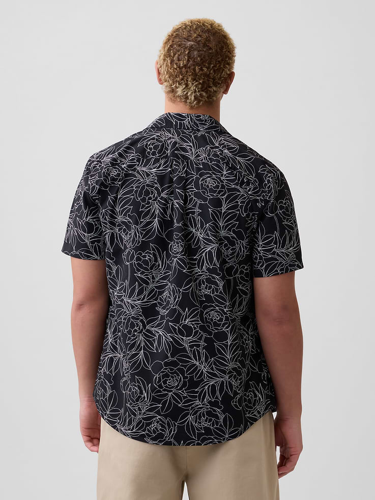 Image number 2 showing, Stretch Poplin Shirt in Standard Fit
