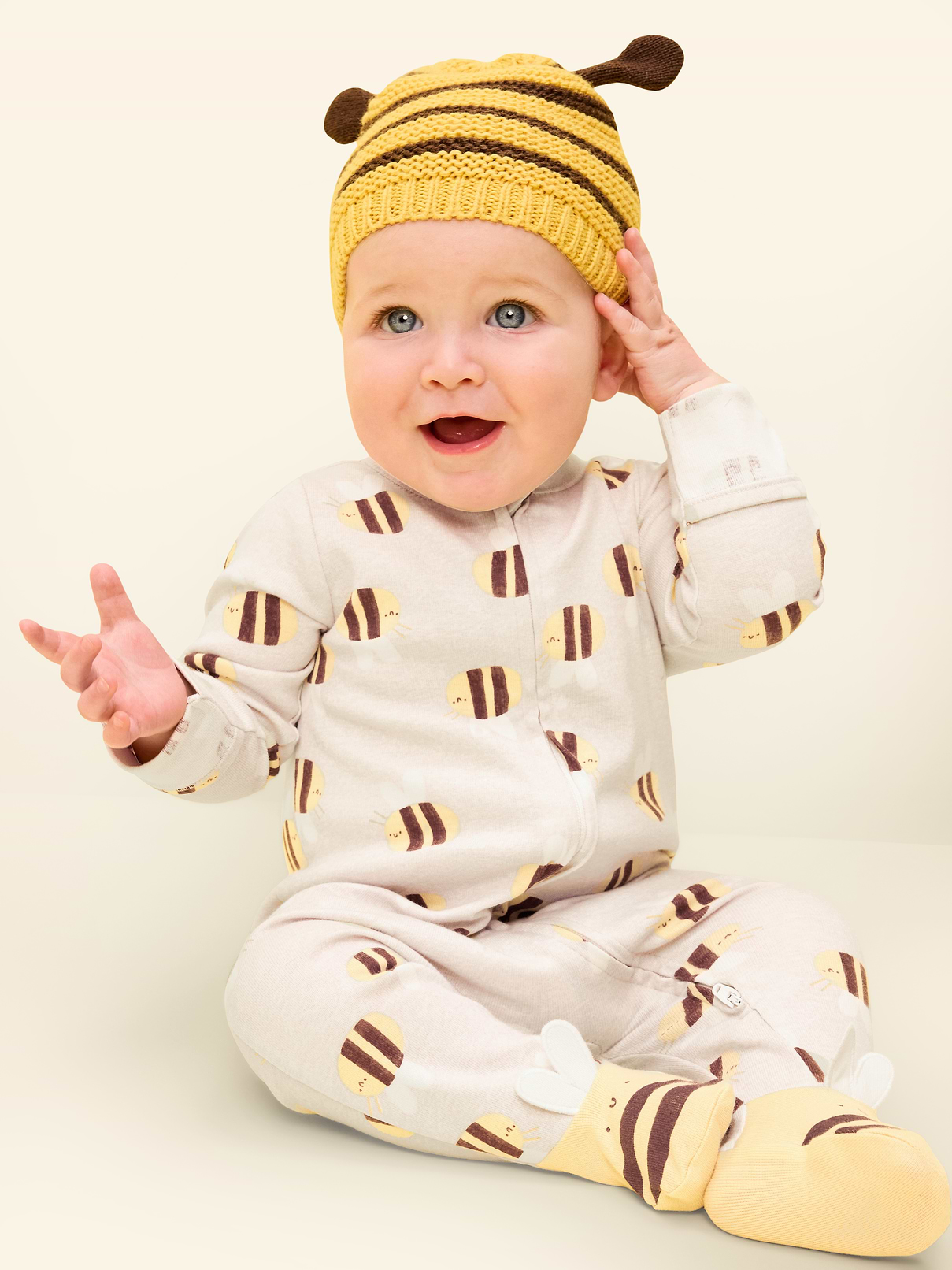 Image number 1 showing, 2-Way-Zip Sleep & Play Footed One-Piece for Baby