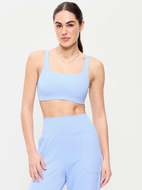Light Support StudioSmooth Square-Neck Sports Bra