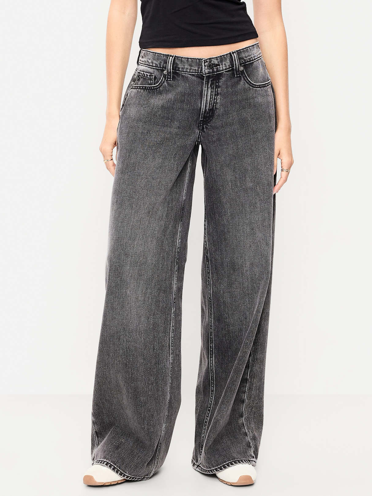 Low-Rise Baggy Wide-Leg Jeans | Old Navy