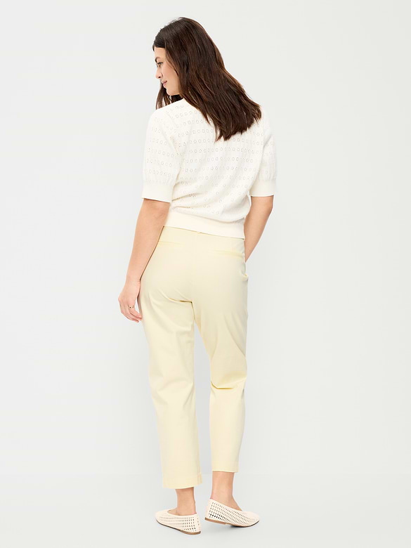High-Waisted Pixie Straight Pants