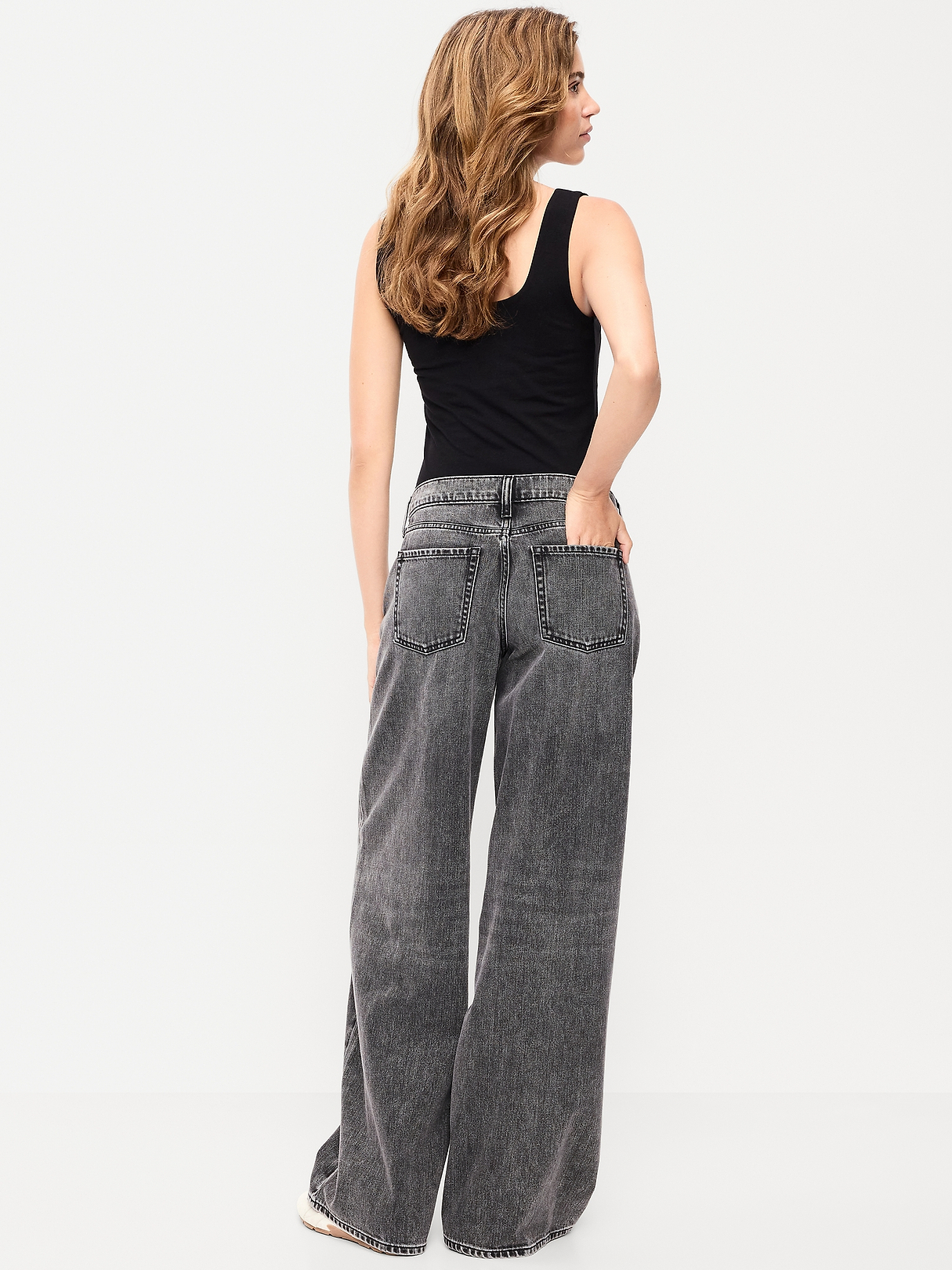 Low-Rise Baggy Wide-Leg Jeans | Old Navy