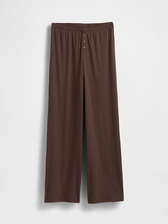 MiniRib Wide-Leg PJ Pants