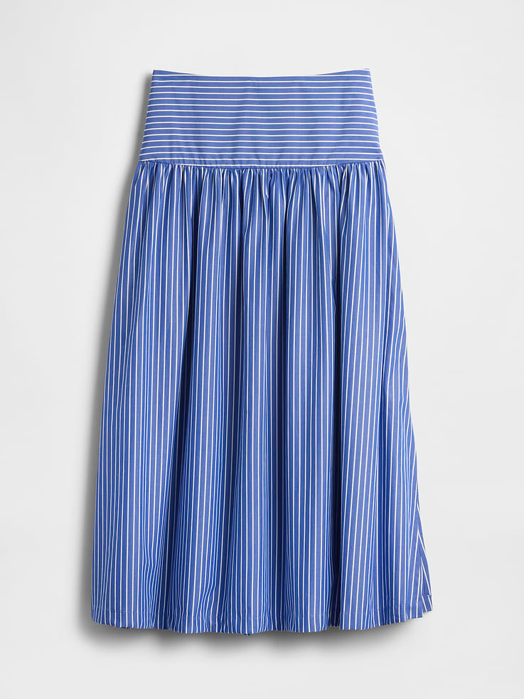 Image number 5 showing, Poplin Drop-Waist Maxi Skirt