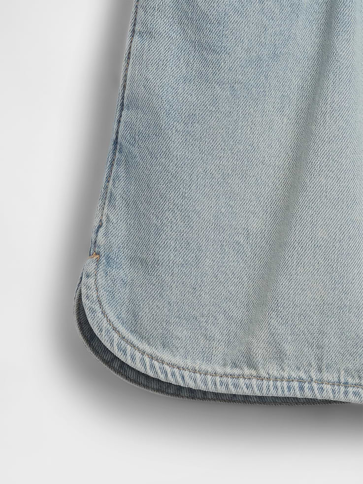 Image number 6 showing, Kids High Rise Denim Easy Shorts