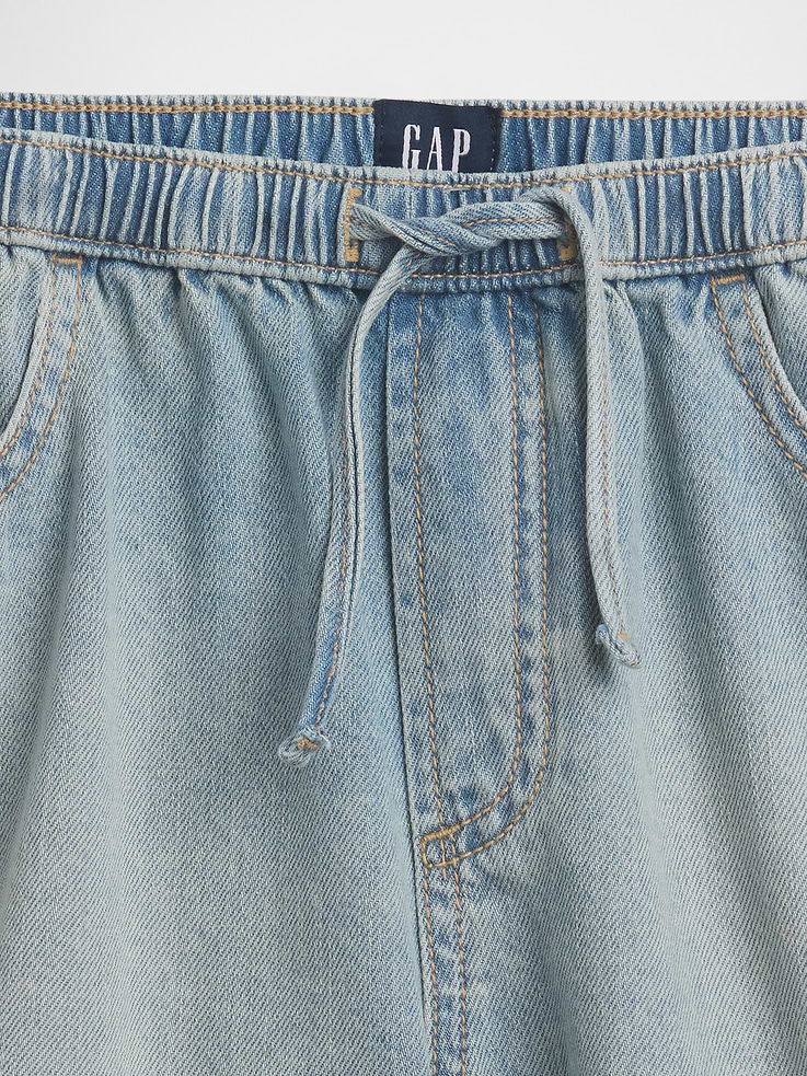 Image number 5 showing, Kids High Rise Denim Easy Shorts