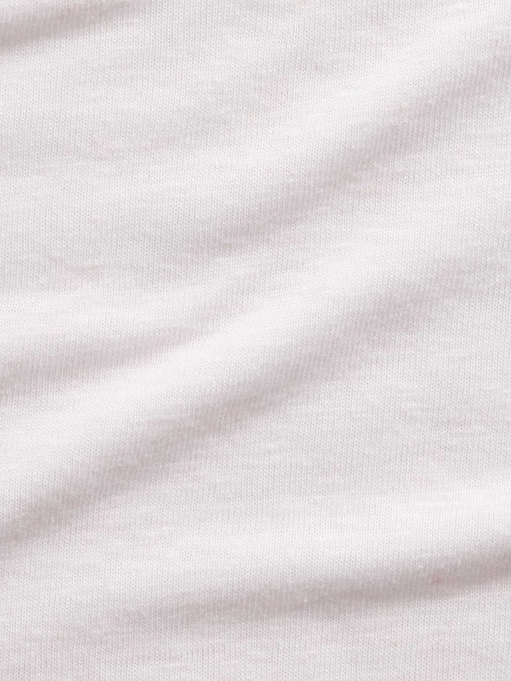 L'image numéro 4 présente T-shirt décontracté en mélange de lin