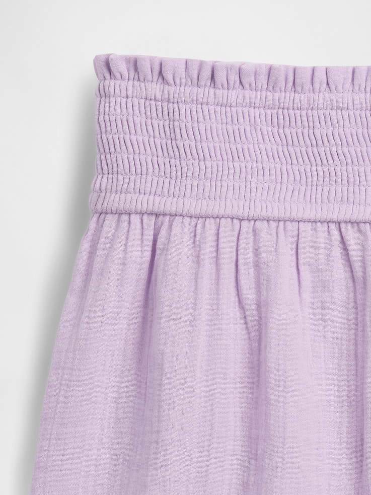 Image number 5 showing, Kids Cotton Gauze Butterfly-Hem Shorts