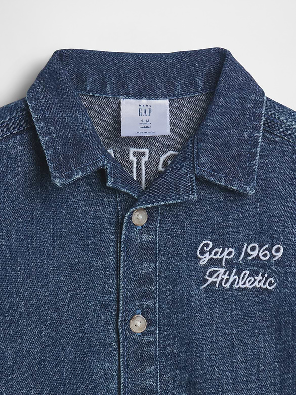 Baby Denim Gap Logo Shorty One-Piece