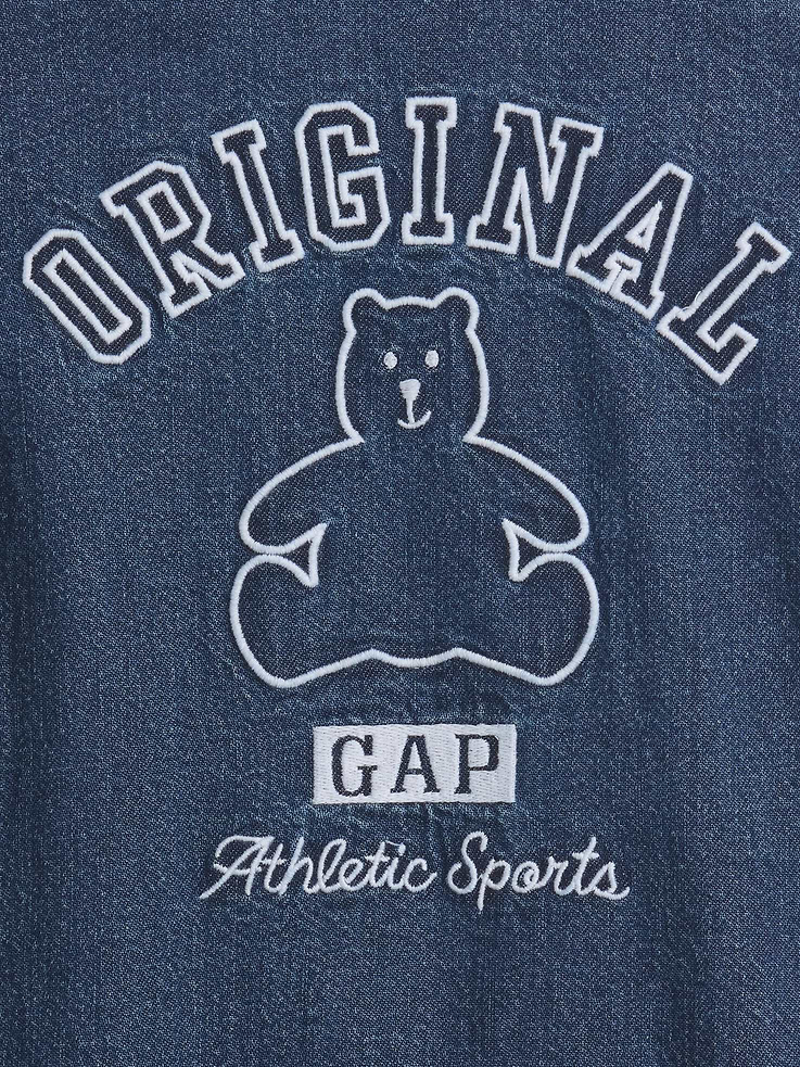 Image number 4 showing, Baby Denim Gap Logo Shorty One-Piece