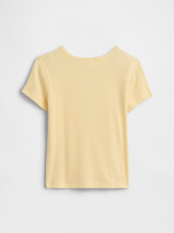 Kids Ribbed Crewneck T-Shirt