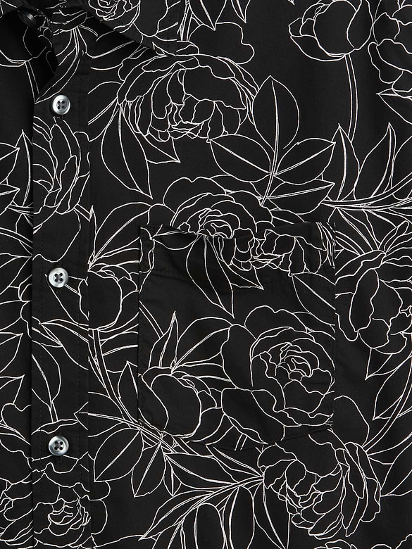Stretch Poplin Shirt in Standard Fit
