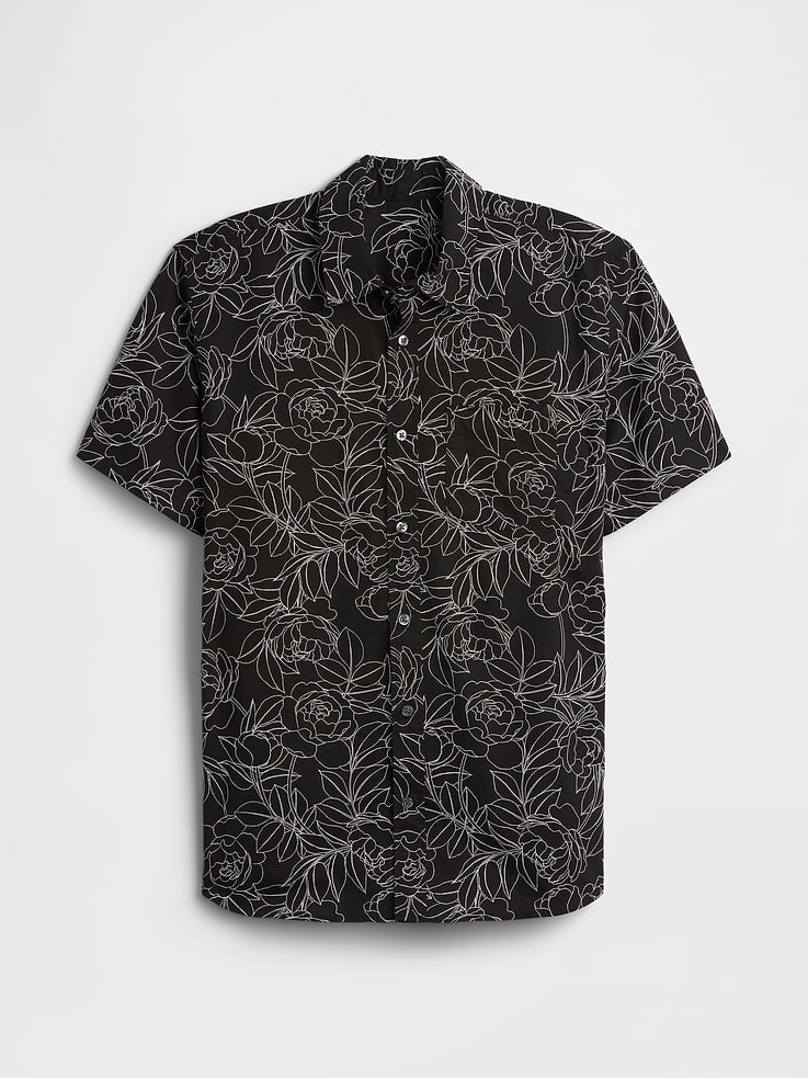 Image number 5 showing, Stretch Poplin Shirt in Standard Fit