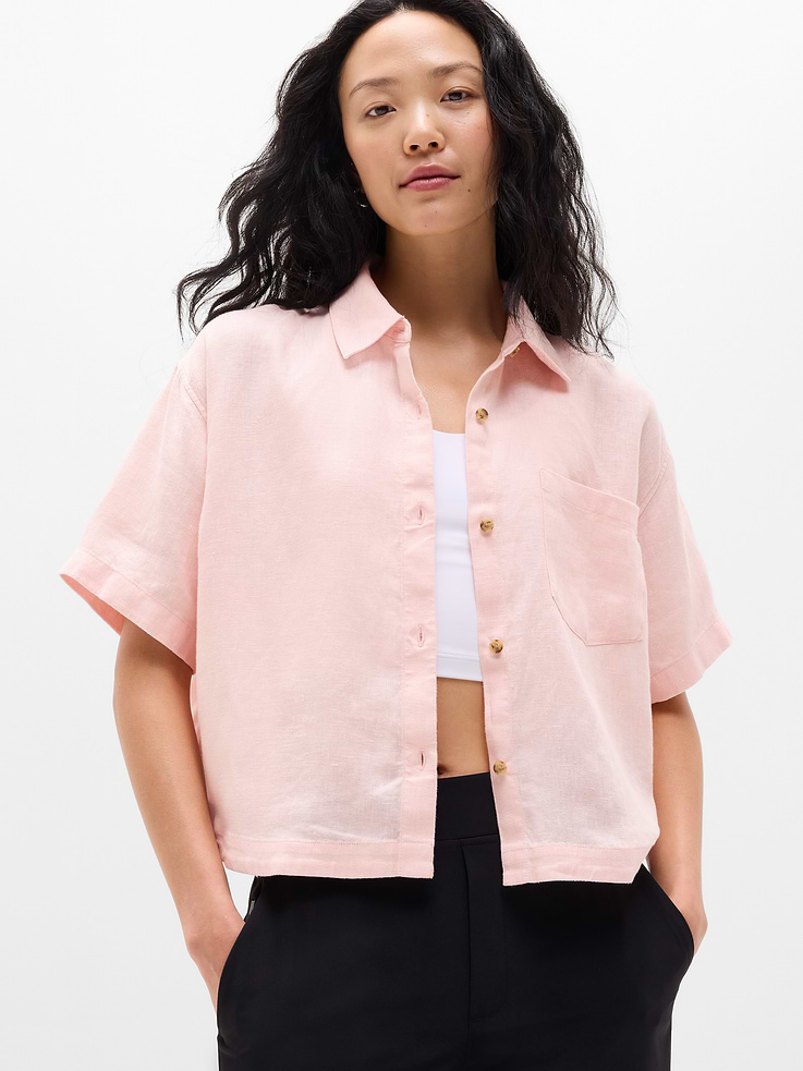 Image number 1 showing, Retreat Linen Short Sleeve Shirt
