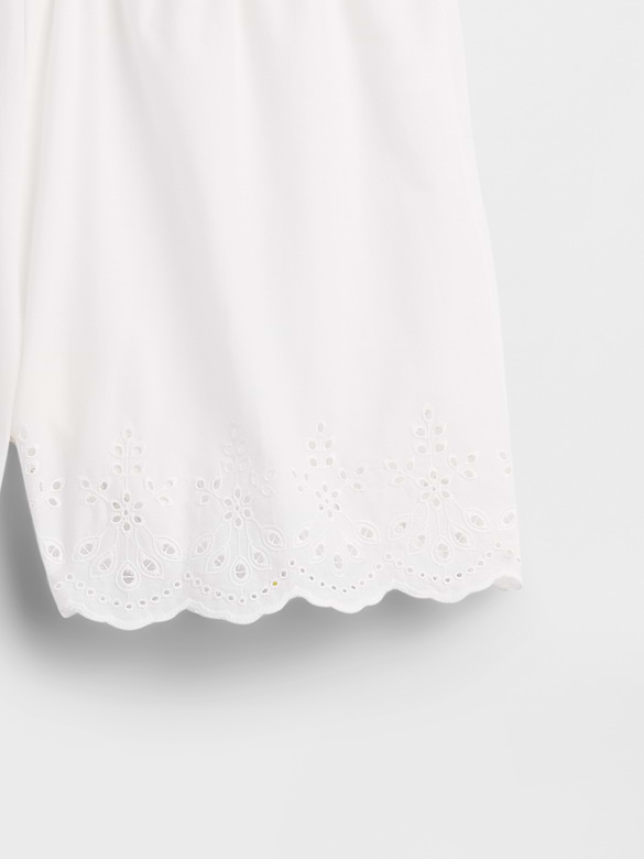 Poplin Eyelet PJ Shorts
