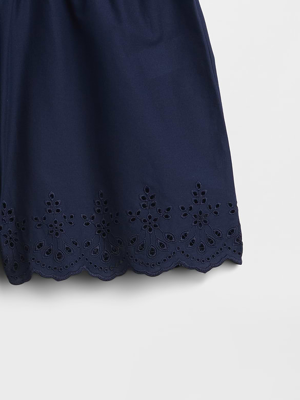 Poplin Eyelet PJ Shorts