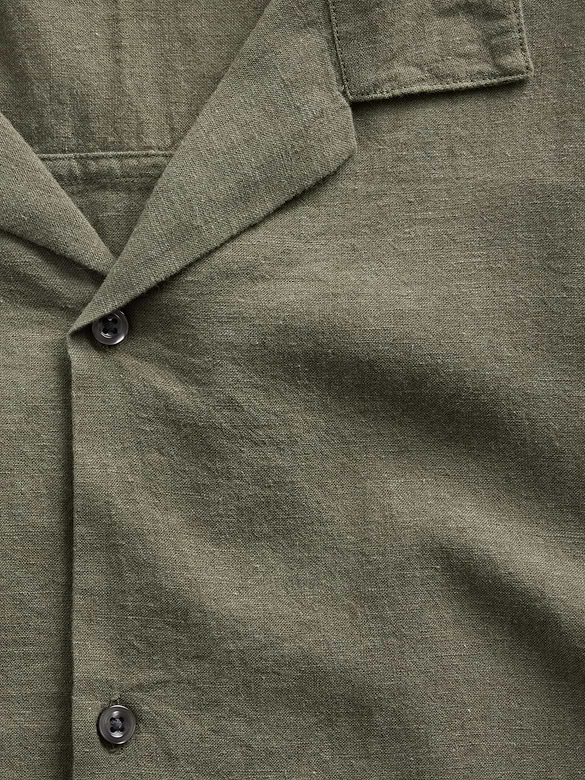 Linen-Blend Vacay Shirt in Standard Fit