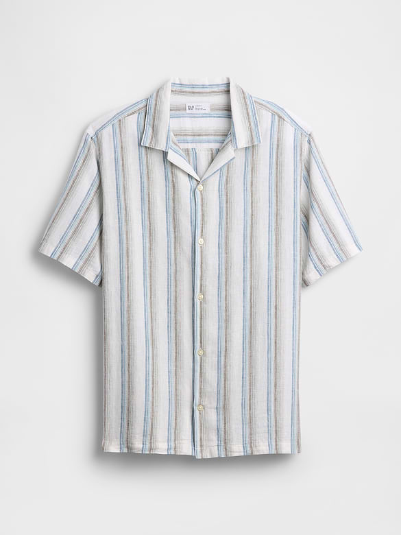 Linen-Blend Vacay Shirt in Standard Fit