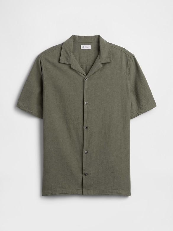 Linen-Blend Vacay Shirt in Standard Fit