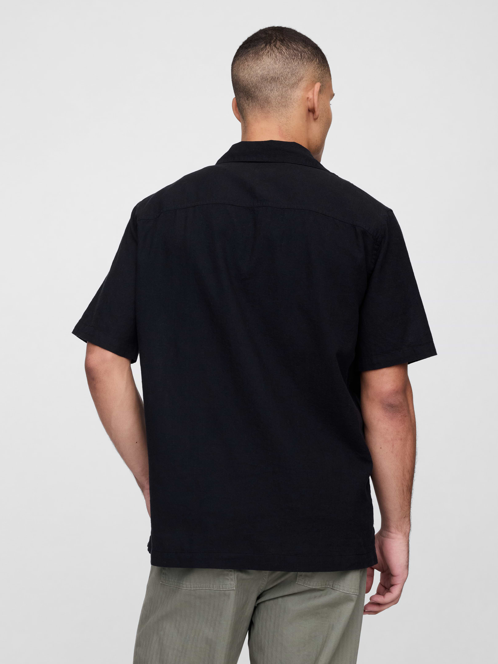 Linen-Blend Vacay Shirt in Standard Fit | Gap Factory