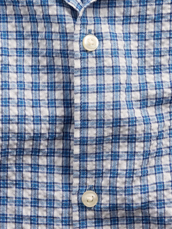 Crinkle-Cotton Vacay Shirt in Standard Fit