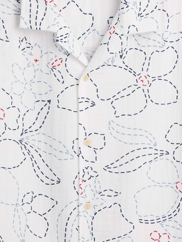 Gauze Vacay Shirt in Boxy Fit