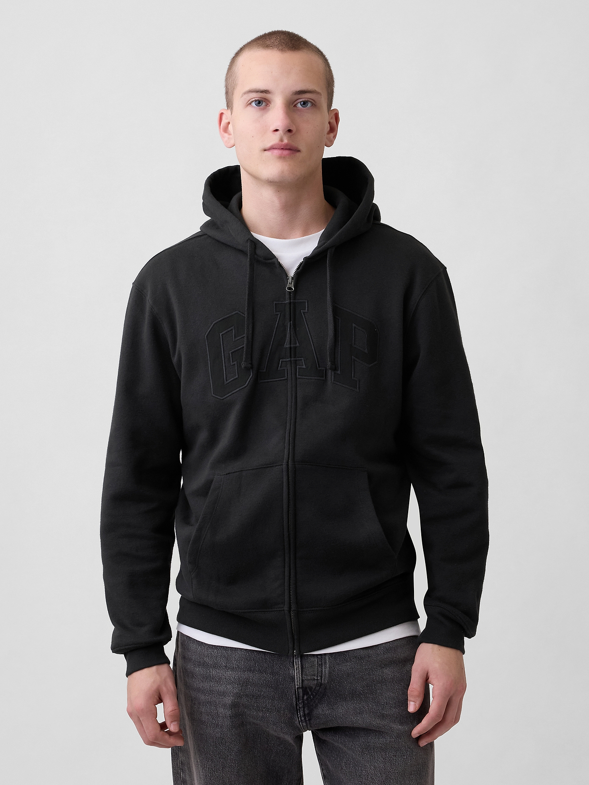 Adult VintageSoft Arch Logo Zip Hoodie | Gap