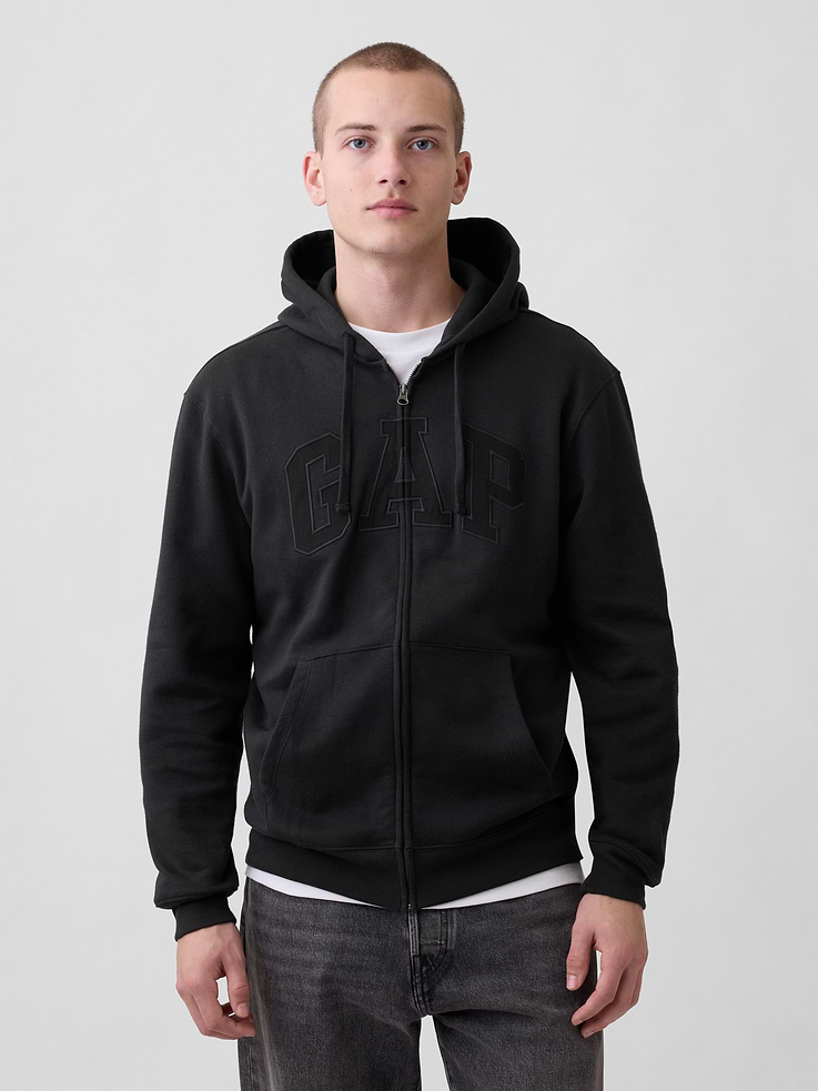 Image number 1 showing, Adult VintageSoft Arch Logo Zip Hoodie
