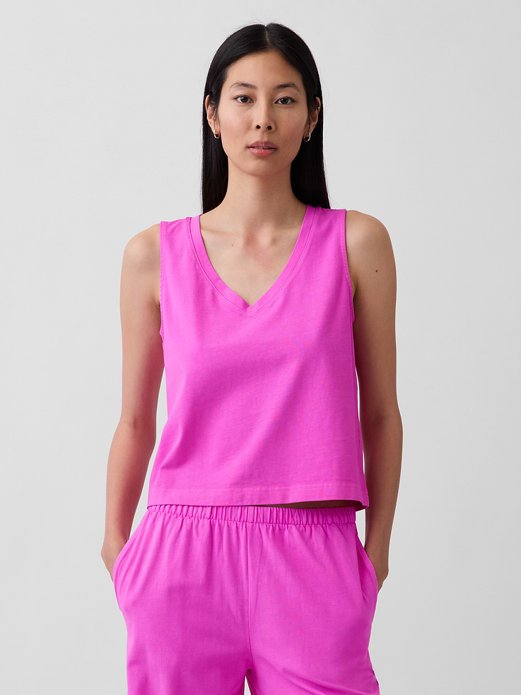 Image number 1 showing, Knit Crop Tank Top