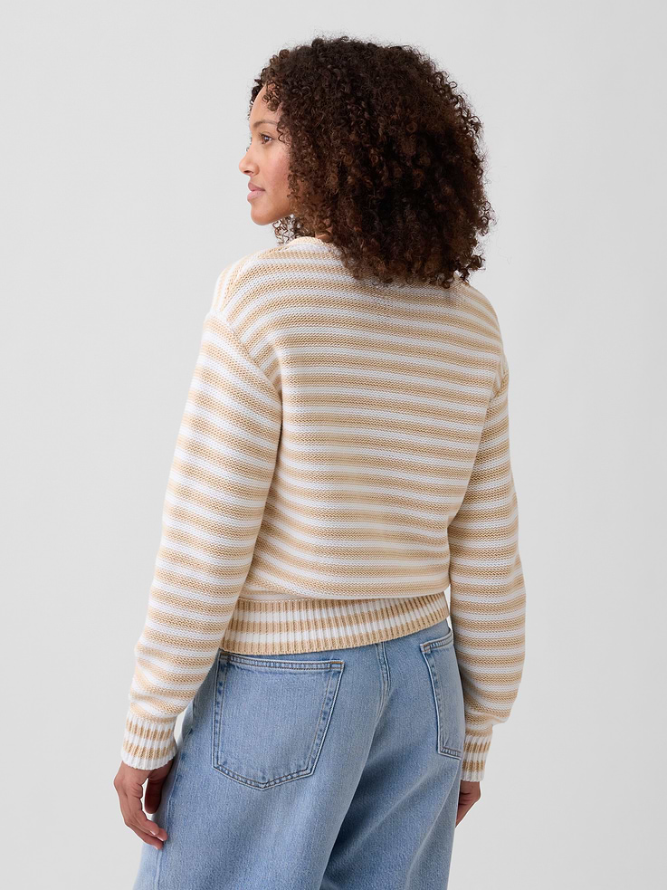 Image number 2 showing, Relaxed Stripe Rollneck Sweater