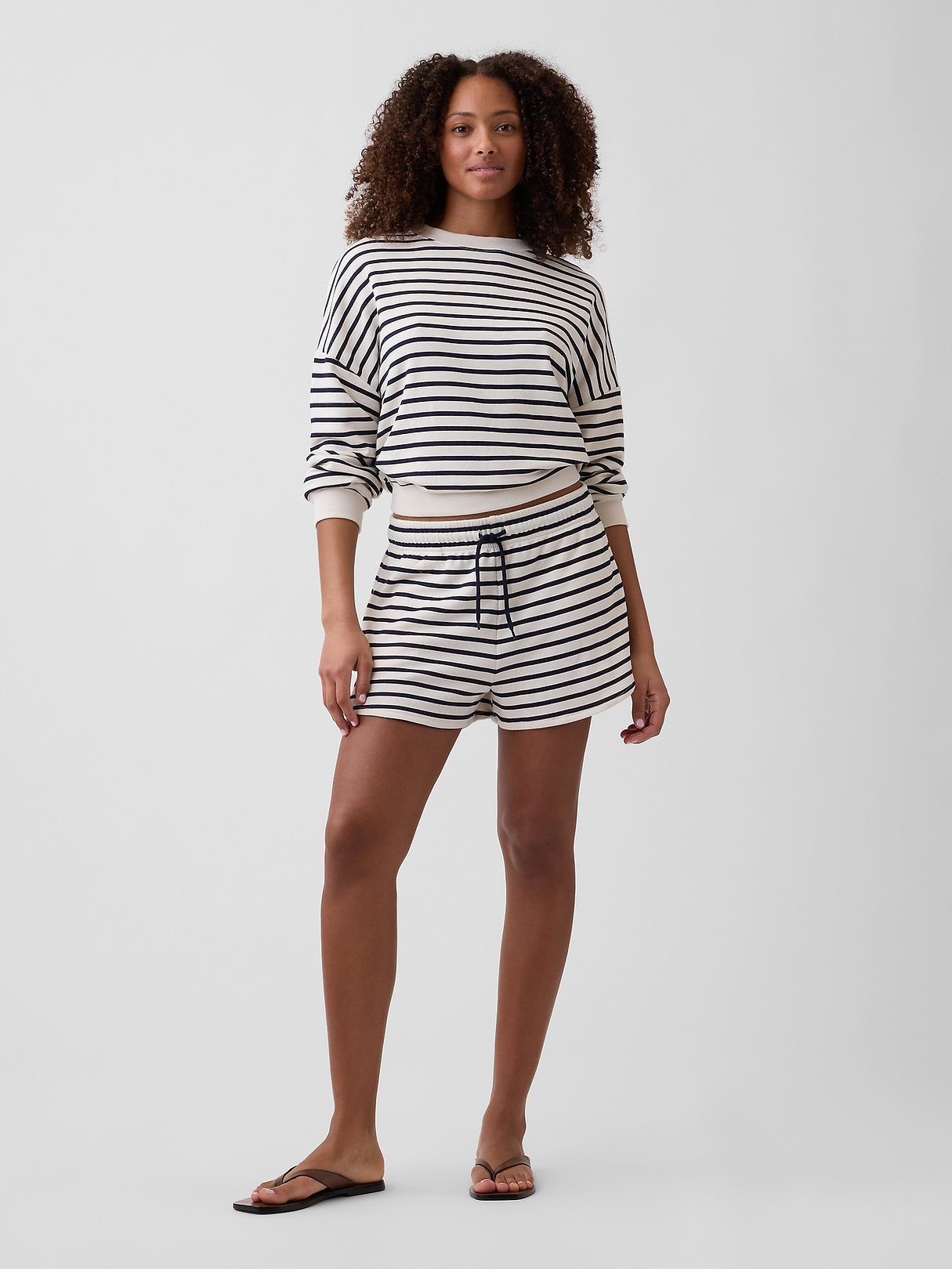 Relaxed French Terry Dolphin Shorts | Gap Factory
