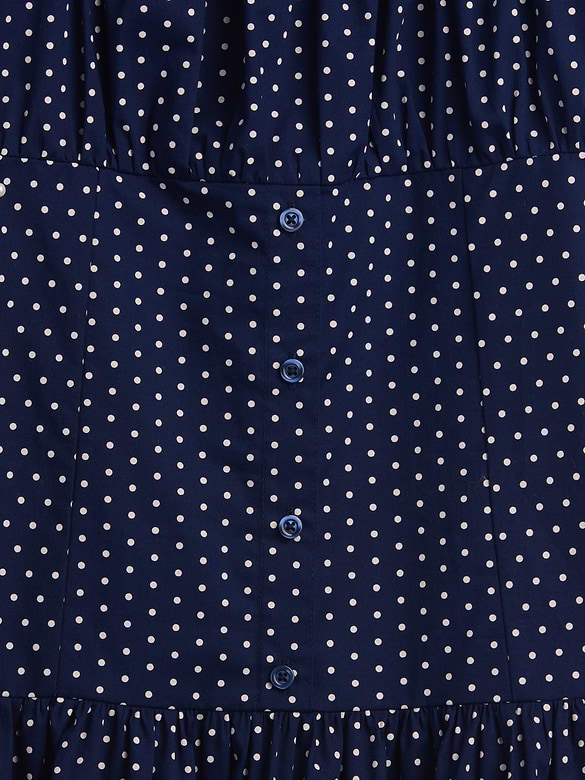 Kids Polka Dot Drop-Waist Dress