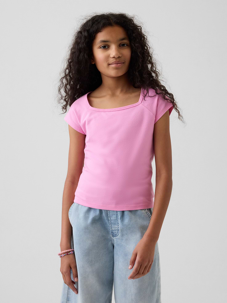 Image number 1 showing, Kids Square-Neck T-Shirt