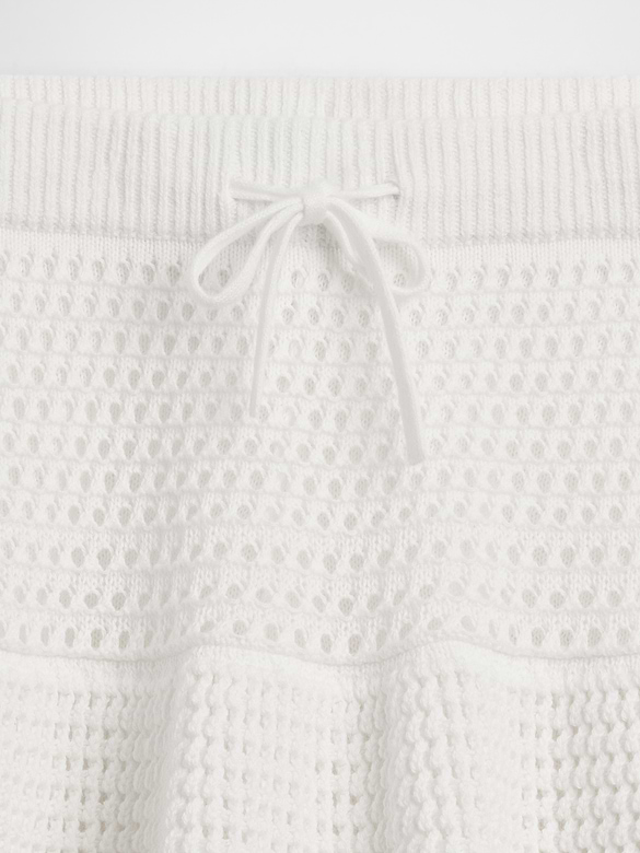 Kids 100% Cotton Tiered Crochet Skort