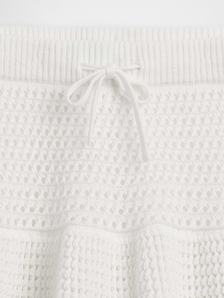Image number 5 showing, Kids 100% Cotton Tiered Crochet Skort