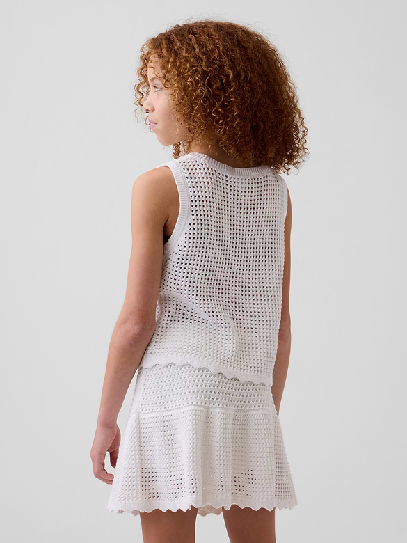 Kids 100% Cotton  Crochet Tank Top