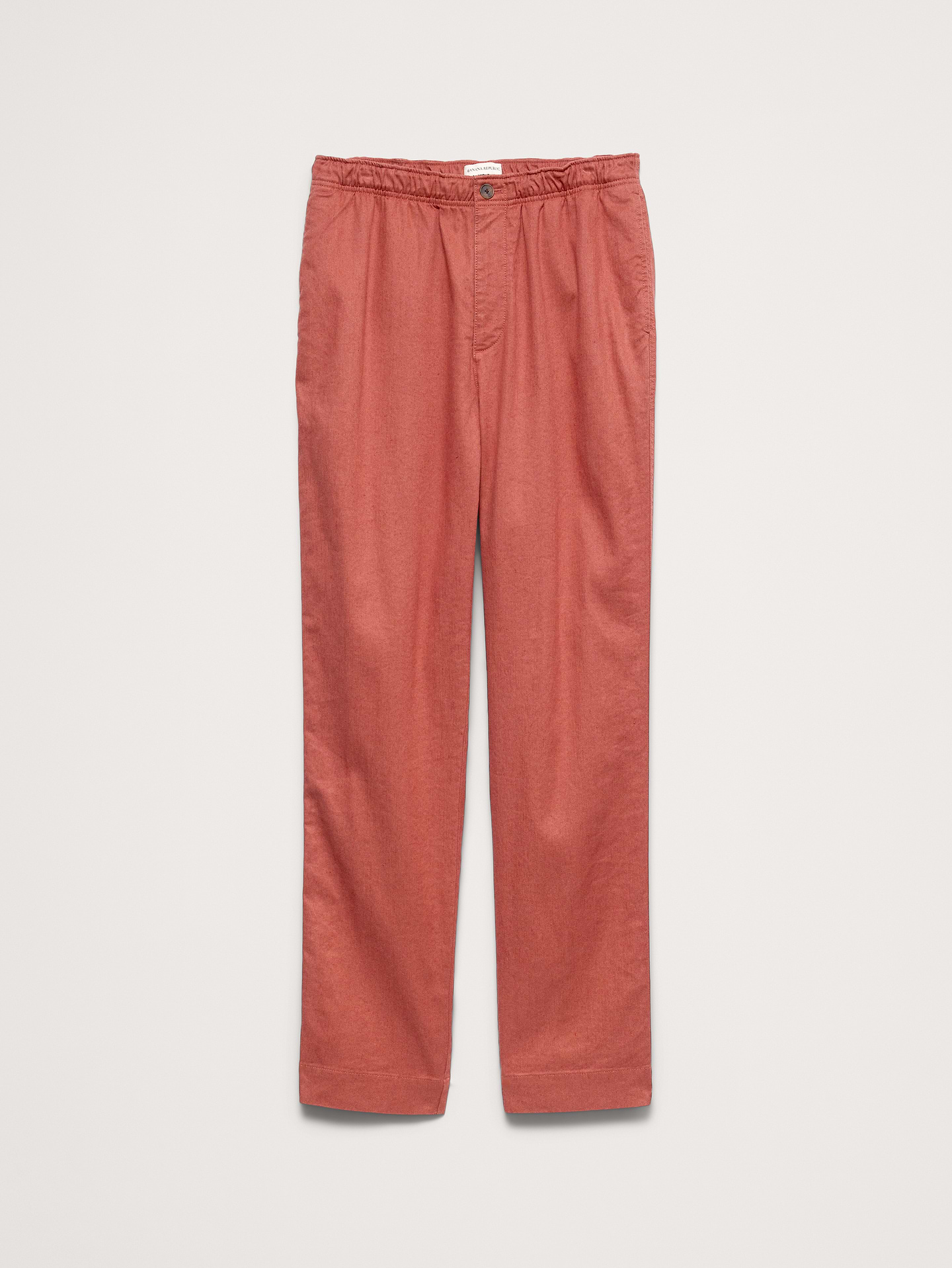 Image number 4 showing, Straight Italian Linen-Cotton Pull-On Pant