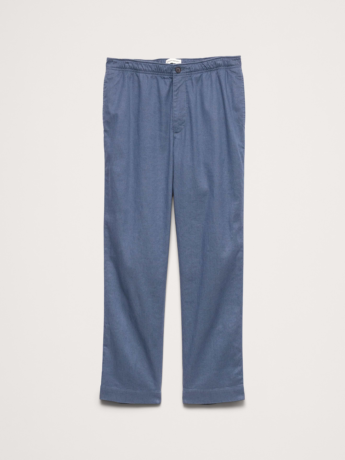 Image number 7 showing, Straight Italian Linen-Cotton Pull-On Pant