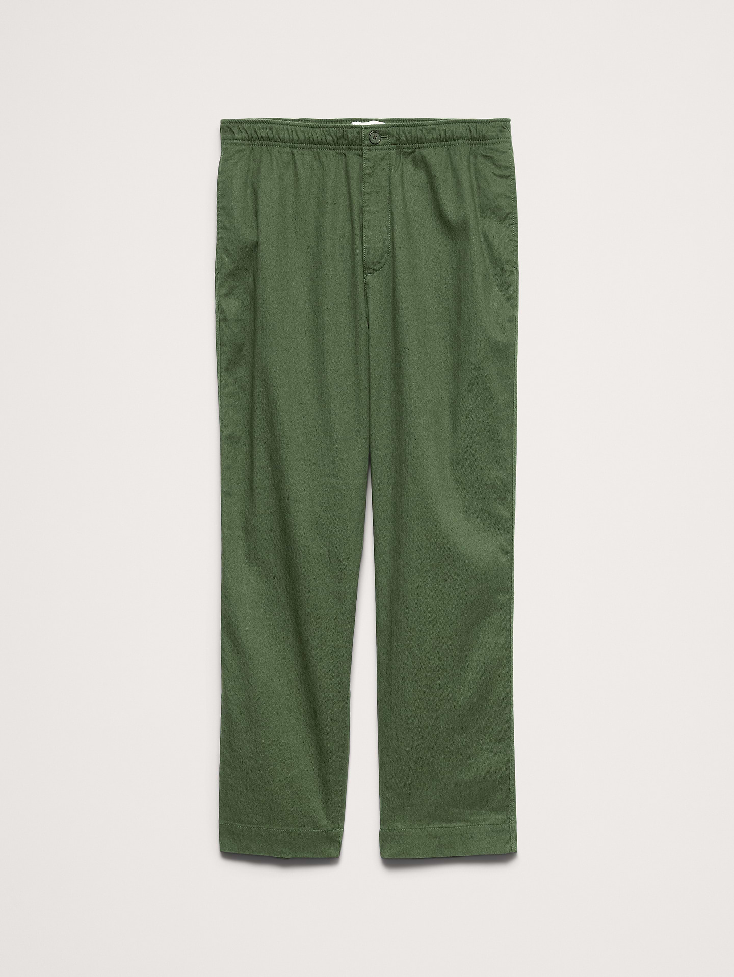 Image number 7 showing, Straight Italian Linen-Cotton Pull-On Pant