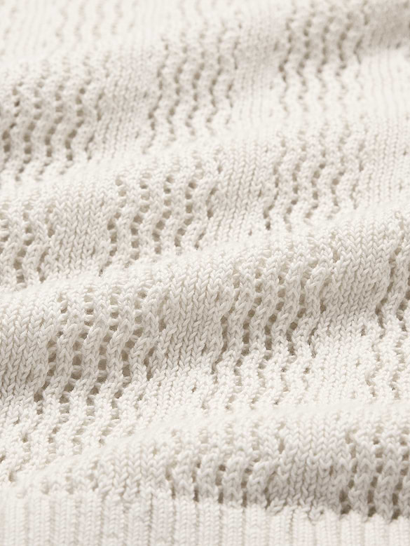 Cotton Zig-Zag Sweater Polo