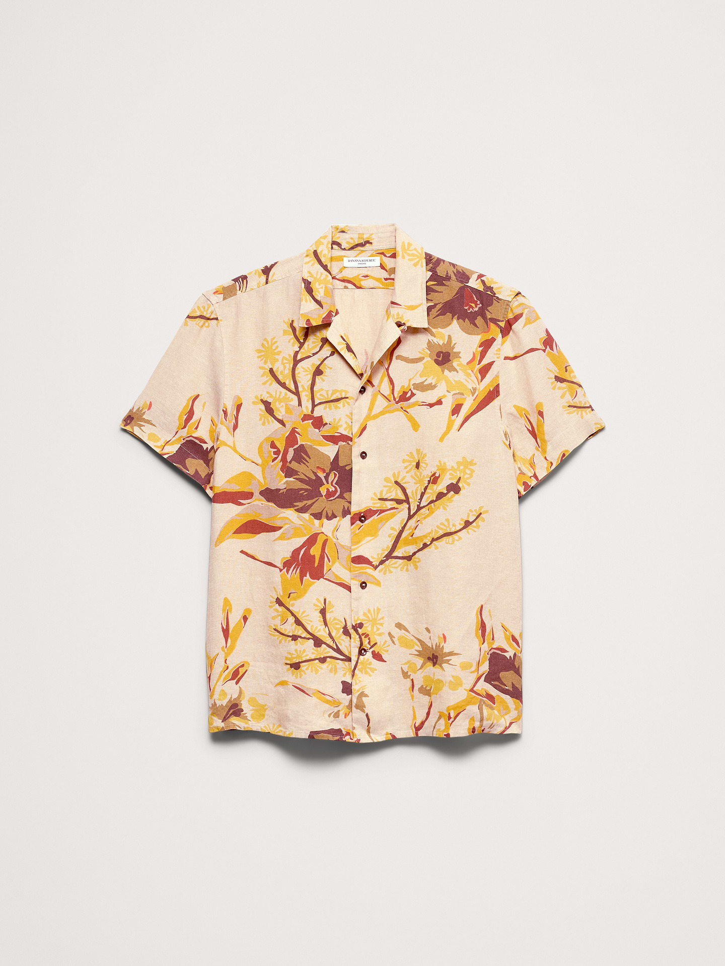Image number 5 showing, Standard-Fit Linen Resort Shirt