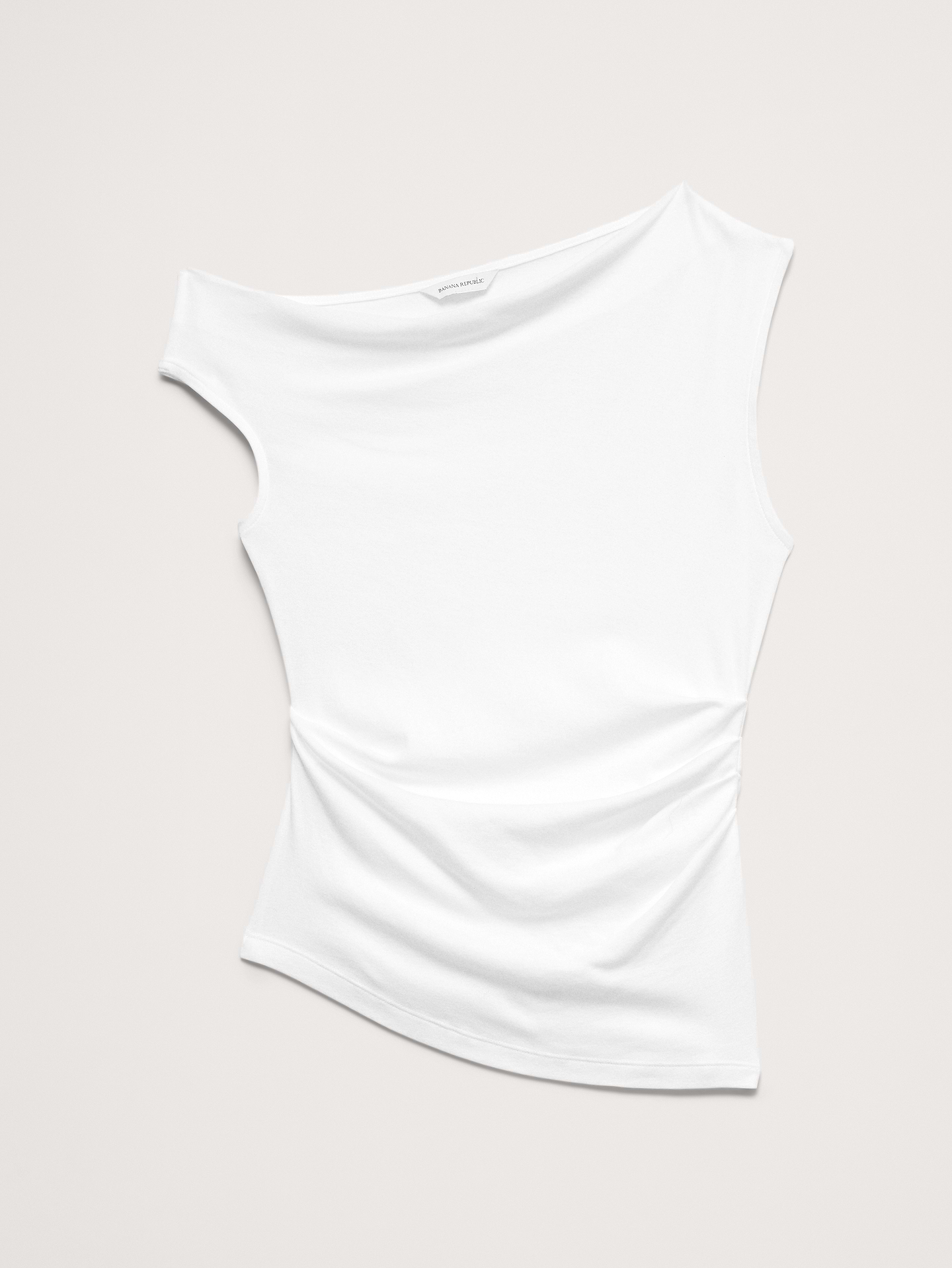 L'image numéro 2 présente Camisole asymétrique en coton léger